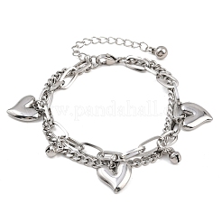 304 Stainless Steel Multi-strand Bracelets&nbsp;BJEW-P365-02P