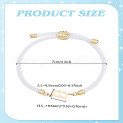 1pc Adjustable Nylon Cord Slider Bracelets for Women&nbsp;BJEW-LP0001-33B-G