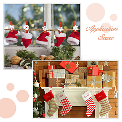 125Pcs 5 Styles Wooden Snowflake Clothespins Craft Clips&nbsp;FIND-FH0016-80
