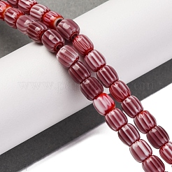 Handmade Lampwork Chevron Beads Strands&nbsp;LAMP-K041-01A-13