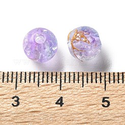 Transparent Crackle Acrylic Beads&nbsp;DACR-D300-01H-8mm