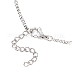 304 Stainless Steel Twisted Chain Curb Chain Slider Necklaces Making&nbsp;AJEW-JB01489