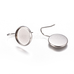 Non-Tarnish 304 Stainless Steel Earring Hooks&nbsp;STAS-F227-22C-P