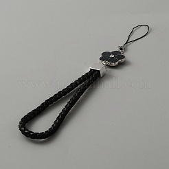 PU Leather Knitting Wrist Lanyard Hand Mobile Straps&nbsp;AJEW-WH0332-89A