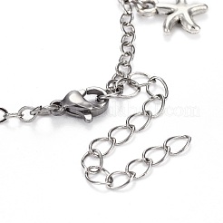 Brass Charm Anklets&nbsp;AJEW-AN00264