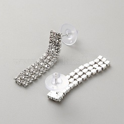 Alloy Rhinestones Stud Earrings & Multilayer Necklaces Sets for Women&nbsp;AJEW-WH0704-001S