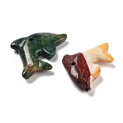Natural Mookaite/Sodalite/Agate/Rhodonite Sea Animals Pendants&nbsp;G-K383-04