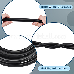 Silcone Hollow Round Cord&nbsp;SIL-WH0028-013C-02