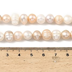 Natural Cultured Freshwater Pearl Beads Strands&nbsp;PEAR-B004-13A-01A