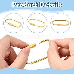 6Pcs Brass Screw Carabiner Lock Charms&nbsp;KK-FS0002-21