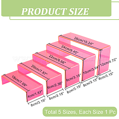 5-Tier Acrylic Display Riser Stands&nbsp;ODIS-WH0006-06B