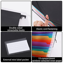 Rectangle 13 Compartments PP Plastic Hanging File Folders&nbsp;OFST-WH0004-147