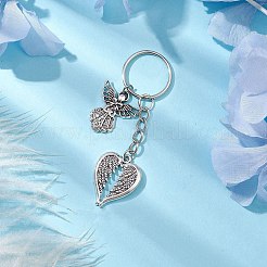 Tibetan Style Alloy Keychains&nbsp;KEYC-JKC00804-01