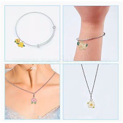 12Pcs 6 Styles Alloy Enamel Pendants&nbsp;ENAM-FS0004-11