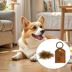 1Pc PU Leather Bag Keychins&nbsp;KEYC-CL0001-39A