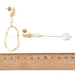 Natural Cultured Freshwater Pearl Dangle Earrings for Women&nbsp;EJEW-JE07506