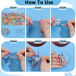 DIY Bowknot Wine Glass Charms Marking Kis&nbsp;DIY-PH0033-53