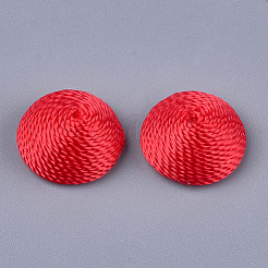 Polyester Thread Fabric Cabochons&nbsp;LS-X-WOVE-T008-02B-01