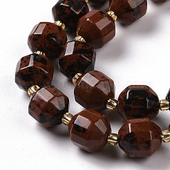 Natural Mahogany Obsidian Beads Strands&nbsp;G-G990-F12