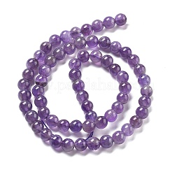 Natural Amethyst Beads Strand&nbsp;GSR6mmC062-2