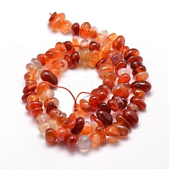 Dyed Natural Carnelian Chip Beads Strands&nbsp;X-G-E271-105