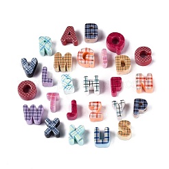 Printed Opaque Acrylic European Beads&nbsp;OACR-Q199-08