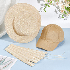 8Pcs 2 Styles  Polyester & Cotton Adjustable Hat Sweatband&nbsp;DIY-BC0013-50B