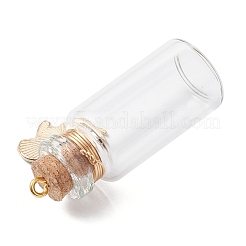 10Pcs Ocean Glass Wish Bottle Pendants&nbsp;PALLOY-JF04570