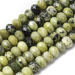 Natural Yellow Turquoise(Jasper) Beads Strands&nbsp;G-B179-A02-6x8mm