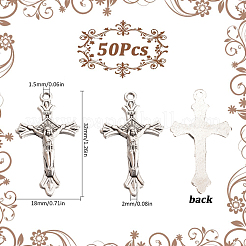 50Pcs Tibetan Style Alloy Pendants&nbsp;FIND-SC0015-44