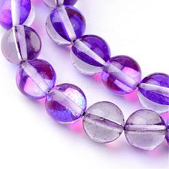 Synthetic Moonstone Beads Strands&nbsp;G-R375-8mm-B