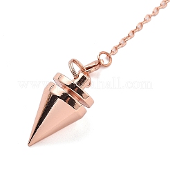 Brass Dowsing Pendulum Big Pointed Cone Pendants&nbsp;KK-H491-05