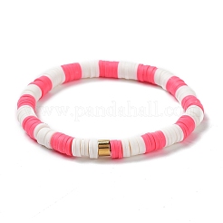 Handmade Polymer Clay Heishi Beads Stretch Bracelets Sets&nbsp;BJEW-JB05902-06