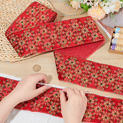 5 Yards Flower Polyester Ribbon&nbsp;OCOR-PH0006-41