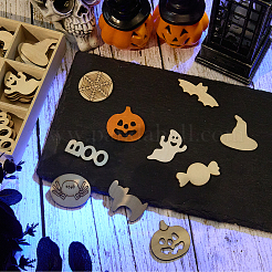 1 Set Halloween Theme Wooden Pendant Decorations&nbsp;WOOD-SC0001-92A