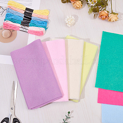 7Pcs 7 Colors Non-woven Felt Fabric&nbsp;DIY-CP0012-69E