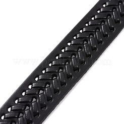 Vintage Cowhide Leather Braided Cord Bracelet for Men&nbsp;BJEW-A039-02A