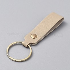 Iron & PU Leather Keychian&nbsp;KEYC-WH20005-01L