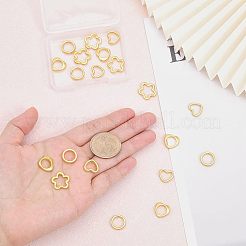 20Pcs 4 Style Rack Plating Alloy Bead Frame&nbsp;FIND-CA0006-18