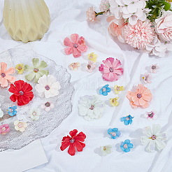 150Pcs 2 Styles Cloth Flower Ornaments&nbsp;DIY-SP0005-85