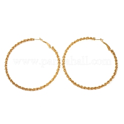 304 Stainless Steel Hoop Earrings&nbsp;EJEW-S250-02A-G