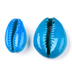 Spray Paint Cowrie Shell Beads&nbsp;LS-SHEL-S274-26E