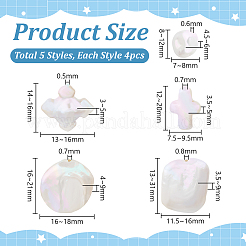 16Pcs 4 Styles Natural Keshi Pearl Beads&nbsp;PEAR-PH0001-34
