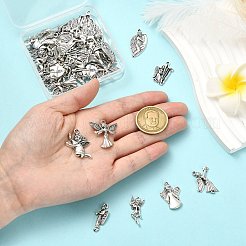 45Pcs 9 Styles Tibetan Style Alloy Pendants&nbsp;FIND-CJ0005-73