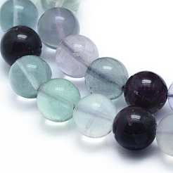 Natural Fluorite Beads Strands&nbsp;G-G823-03-12mm