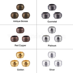 Brass Crimp Beads&nbsp;KK-YW0001-17