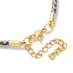 Polyester Cord Braided Bracelet Makings&nbsp;MAK-Z003-01G-12