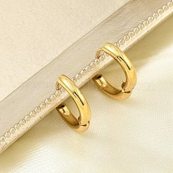 PVD Vacuum Plating 304 Stainless Steel Huggie Hoop Earrings for Women&nbsp;EJEW-F280-07K-G