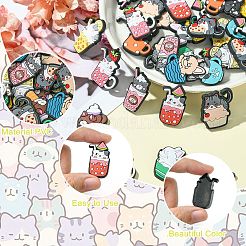 60Pcs 12 Styles Animal Style PVC Cabochons&nbsp;KY-CJ0002-07