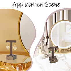 1Pc PU Leather T Bar Single Earrings Display Stands&nbsp;ODIS-SP0001-01